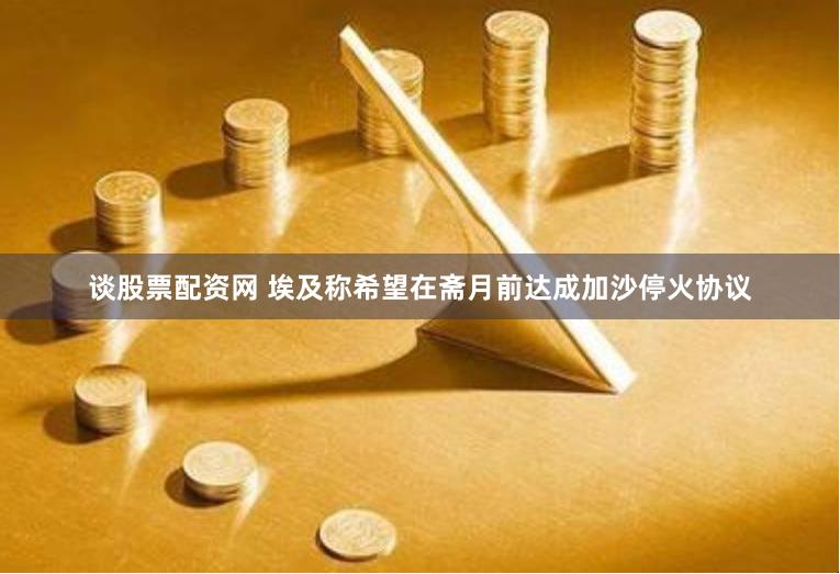 谈股票配资网 埃及称希望在斋月前达成加沙停火协议