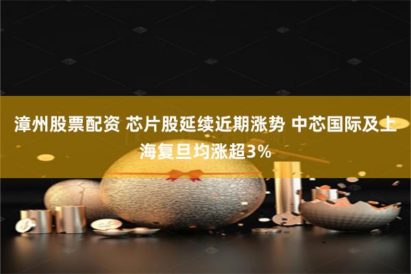 漳州股票配资 芯片股延续近期涨势 中芯国际及上海复旦均涨超3%