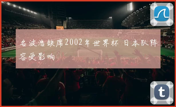 名波浩缺席2002年世界杯 日本队阵容受影响