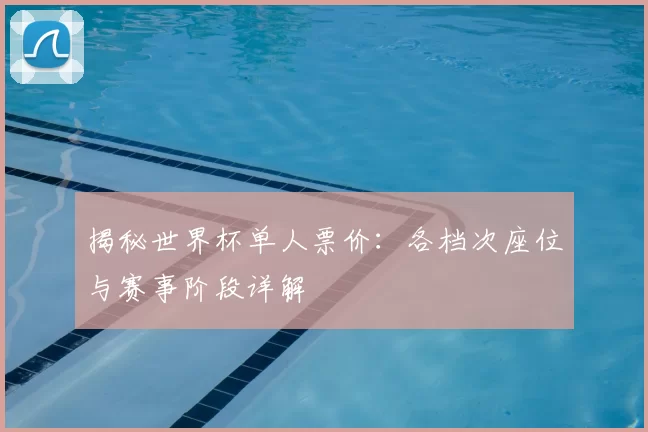 揭秘世界杯单人票价:各档次座位与赛事阶段详解